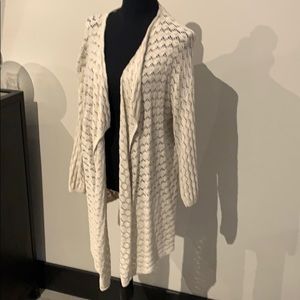 JJill cotton open weave cardigan